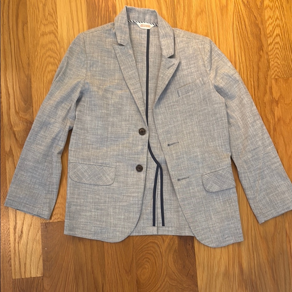 Cat & Jack Gray Blazer with Striped Trim